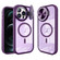 iPhone 12 Pro Max Round Camshield MagSafe TPU Hybrid PC Phone Case - Purple