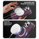 iPhone 12 Pro Max Shield Multi-functional MagSafe Card Bag Phone Case - Purple