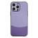 iPhone 12 Pro Max Shockproof Frosted PC Silicone Frame Phone Case - Purple