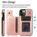 iPhone 12 Pro Max Shockproof PU + TPU Leather Case with Card Slots & Holder & Photo Frame & Wallet - Rose Gold