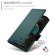 iPhone 12 Pro Max Side Buckle Magnetic Frosted Leather Phone Case - Dark Green
