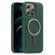 iPhone 12 Pro Max Silver Shield MagSafe Holder Shockproof Phone Case - Green