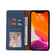 iPhone 12 Pro Max Simple Suction Closure Horizontal Flip Leather Case with Holder & Card Slot & Wallet - Blue
