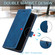 iPhone 12 Pro Max Skin Feel Anti-theft Brush Horizontal Flip Leather Phone Case - Blue
