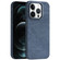iPhone 12 Pro Max Skin Feel Denim Leather MagSafe Phone Case - Light Blue
