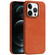 iPhone 12 Pro Max Skin Feel Denim Leather MagSafe Phone Case - Orange