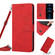 iPhone 12 Pro Max Skin Feel Heart Pattern Leather Phone Case With Lanyard - Red