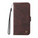 iPhone 12 Pro Max Skin Feel Life Tree Metal Button Horizontal Flip Leather Case with Holder & Card Slot & Wallet & Photo Frame & Strap - Brown