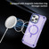 iPhone 12 Pro Max Skin Feel TPU + PC MagSafe Magnetic Phone Case - Transparent Purple