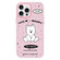 iPhone 12 Pro Max Skin Feeling Jelly TPU Hybrid PC Phone Case - Line Dog Pink
