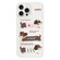 iPhone 12 Pro Max Skin Feeling Jelly TPU Hybrid PC Phone Case - Striped Dachshund White