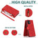 iPhone 12 Pro Max Skin-feel Crazy Horse Texture Zipper Wallet Bag Horizontal Flip Leather Case with Holder & Card Slots & Wallet & Lanyard - Red
