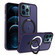 iPhone 12 Pro Max Skin-feel MagSafe Holder PC Hybrid TPU Phone Case - Dark Purple
