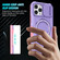 iPhone 12 Pro Max Sliding Camshield MagSafe Holder TPU Hybrid PC Phone Case - Pink Purple