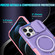 iPhone 12 Pro Max Sliding Camshield MagSafe Holder TPU Hybrid PC Phone Case - Pink Purple