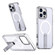iPhone 12 Pro Max Star Shine Series TPU + PC MagSafe Phone Case with Fold Holder - Transparent