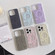 iPhone 12 Pro Max Striped Skin Feel Magnetic Magsafe Phone Case - Purple