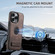 iPhone 12 Pro Max Suteni G2 Holder Denim Leather Back MagSafe Phone Case - Brown
