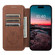 iPhone 12 Pro Max Suteni J06 Retro Matte Litchi Texture Leather Magnetic Magsafe Phone Case - Brown