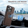 iPhone 12 Pro Max Suteni M2 Cross-Grain MagSafe Vertical Card Back Phone Case - Brown