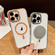 iPhone 12 Pro Max Transparent MagSafe Phone Case with Lens Film - Orange