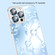 iPhone 12 Pro Max Transparent PC Phone Case with Lens Film - Black