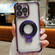 iPhone 12 Pro Max Ultra-thin Electroplated Holder Magsafe Phone Case - Purple