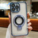 iPhone 12 Pro Max Ultra-thin Electroplated Holder Magsafe Phone Case - Sierra Blue
