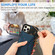 iPhone 12 Pro Max Ultra-thin Shockproof Protective Case with Holder & Metal Magnetic Function - Blue