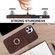 iPhone 12 Pro Max Vintage Patch Leather Phone Case with Ring Holder - Brown