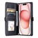 iPhone 12 Pro Max Wallet Multi-card Slot Leather Phone Case with Lanyard - Black