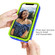 iPhone 12 Pro Max Wave Pattern 3 in 1 Silicone+PC Shockproof Protective Case - Blue+Olivine