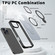 iPhone 12 Pro Max Wing Series Gen2 MagSafe Metal Ring Holder Phone Case - Black