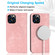 iPhone 12 Pro Max Wireless Charging Magsafe Leather Phone Case - Pink