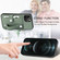 iPhone 12 Pro Max Wristband Kickstand Card Wallet Back Cover Phone Case with Tool Knife - Green