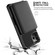 iPhone 12 Pro Max Zipper Wallet Card Bag PU Back Case - Black