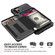 iPhone 12 Pro Max Zipper Wallet Card Bag PU Back Case - Black