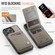 iPhone 12 / 12 Pro AutSpace A12 MagSafe Magnetic RFID Card Bag Phone Case - Khaki