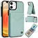 iPhone 12 / 12 Pro AwQuer Vertical Flip Card Bag Holder Leather Phone Case - Green