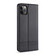 iPhone 12 / 12 Pro AZNS Magnetic Calf Texture Horizontal Flip Leather Case with Card Slots & Holder & Wallet - Black