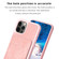 iPhone 12 / 12 Pro BF28 Frosted Card Bag Phone Case with Holder - Pink