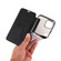 iPhone 12 / 12 Pro Bronzing Plating PU + TPU Horizontal Flip Leather Case with Holder & Card Slot - Black