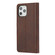 iPhone 12 / 12 Pro Calf Texture Double Fold Clasp Horizontal Flip Leather Case with Photo Frame & Holder & Card Slots & Wallet - Coffee