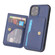 iPhone 12 / 12 Pro Calf Texture Magnetic Case - Blue
