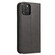 iPhone 12 / 12 Pro Calf Texture Magnetic Horizontal Flip Leather Case with Holder & Card Slots & Wallet - Black