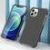 iPhone 12 / 12 Pro Carbon Fiber Acrylic Protective Case - Black