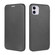 iPhone 12 / 12 Pro Carbon Fiber Texture Horizontal Flip TPU + PC + PU Leather Case with Card Slot - Black