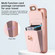 iPhone 12 / 12 Pro Card Slot Leather Phone Case - Pink
