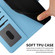 iPhone 12 / 12 Pro Cartoon Cats Leather Phone Case - Blue