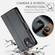 iPhone 12 / 12 Pro CaseMe 023 Butterfly Buckle Litchi Texture RFID Anti-theft Leather Phone Case - Black